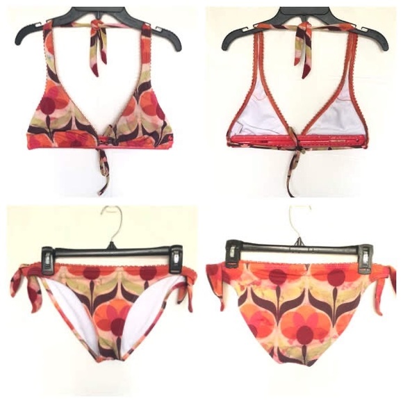 BILLABONG 2 PIECE SWIM SUIT BATHING SUIT Sz M - Picture 2 of 8